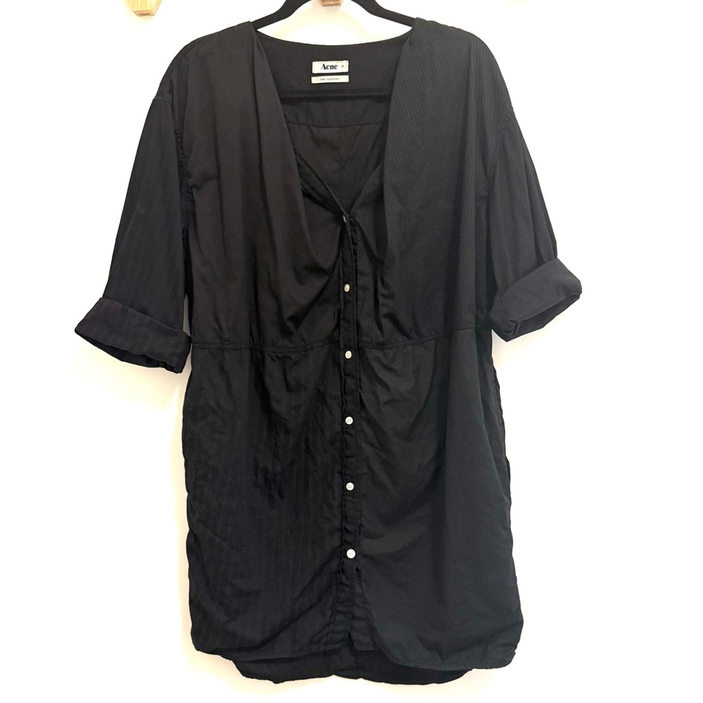 Acne Studios black shirt dress